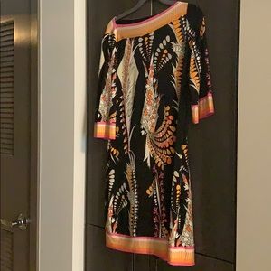 70’s style pattern dress